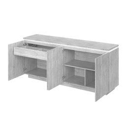 Buffet 4 Portas com Led 183,5 Cm Lux 100% Mdf - 4