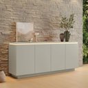 Ver imagem 1 de Buffet Aparador 4 Portas com Gaveta Lux com LED