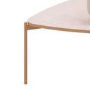 Ver imagem 2 de Mesa de Centro Lina Oval MDF Metal Pintado 76.5cm Off White DJ Móveis