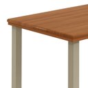 Ver imagem 7 de Mesa de Jantar 6 Lugares Industrial Madeira Maciça 160x90cm Athenas Marrom Dourado/Marrom