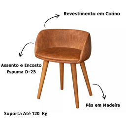 Penteadeira Agata com Banqueta Amsterdã Cor Branco com Nature - 3