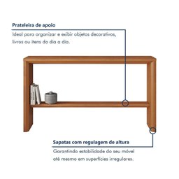 Aparador para Sala de Estar Laqueado Premium 100%mdf  - 2