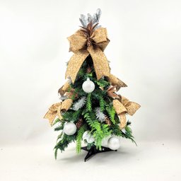 Mini Árvore de Natal Prata Decorada Exclusivo Inigual - 2