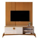 Ver imagem 2 de Rack com Painel para TV até 58 Polegadas Ripado Pés em Madeira Maciça 100% MDF 136CMX154CM Boto Espr