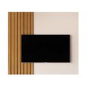 Ver imagem 7 de Rack com Painel para TV até 60 Polegadas Ripado com Pés em Madeira Maciça 100% MDF 136CMX154CM Boto Espresso Móveis Bege