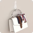 Ver imagem 3 de Kit 10 Ganchos De Parede Decorativo Pendurador De Bolsa G.B