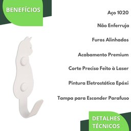Kit 10 Ganchos De Parede Decorativo Pendurador De Bolsa G.B - 4