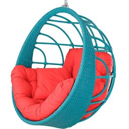 Balanço Ninho Suspenso Hungria Azul Turquia/lisato Vermelho - 1