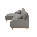 Ver imagem 5 de Sofá 2 Lugares com Chaise Lado Esquerdo 185cm em Linho Mercúrio Cinza