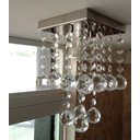 Ver imagem 3 de Lustre Torre de Cristais com 25cm de Altura para Corredor:bivolt/espelhado/35cm