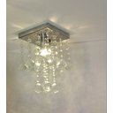 Ver imagem 4 de Lustre Torre de Cristais com 25cm de Altura para Corredor:bivolt/espelhado/35cm