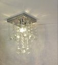 Ver imagem 4 de Lustre Torre de Cristais com 25cm de Altura para Corredor:bivolt/espelhado/35cm