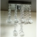 Ver imagem 5 de Lustre Torre de Cristais com 25cm de Altura para Corredor:bivolt/espelhado/35cm