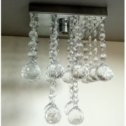 Lustre Torre de Cristais com 25cm de Altura para Corredor:bivolt/espelhado/35cm - 5