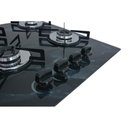 Ver imagem 3 de Cooktop Chamalar Bivolt Premium 4 Bocas Ultra Chama Vidro Temperado Marmorizado Preto
