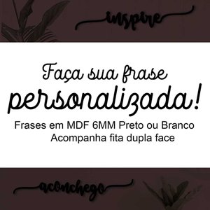 Kit Palavras ou frases personalizadas em MDF 6mm Lettering