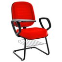 Ver imagem 1 de Cadeira Universitária com Prancheta Linha Blenda Vermelho