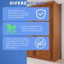 Ver imagem 7 de Guarda-Roupa 2 Portas 3 Gavetas Blumenau Expresso Móveis Marrom/Cinamomo