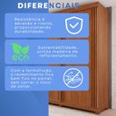 Ver mais imagens de Guarda-Roupas 2 Portas 3 Gavetas com Pés Blumenau Marrom/Cinamomo