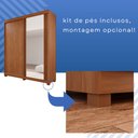Ver mais imagens de Guarda-Roupas 2 Portas 3 Gavetas com Espelho Blumenau Marrom/Cinamomo