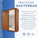 Ver imagem 5 de Guarda-Roupas 2 Portas 3 Gavetas com Espelho Blumenau Marrom/Cinamomo