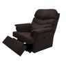 Poltrona Reclinável Manual do Papai Suede Maite Moda Casa:Marrom Escuro - 3