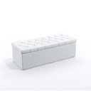 Ver imagem 3 de Kit Cabeceira Decorativa Para Cama Box Pollux e Calçadeira Sagitarius 140 Casal Couro Artificial Bra