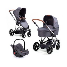 Travel System como 4 Diamond Carrinho + Moisés + Bebê - 1