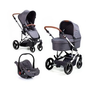Travel System como 4 Diamond Carrinho + Moisés + Bebê