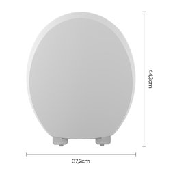 Assento Sanitário Plástico Astra Tpk2/ck Click Almofadado Branco Fosco - 6