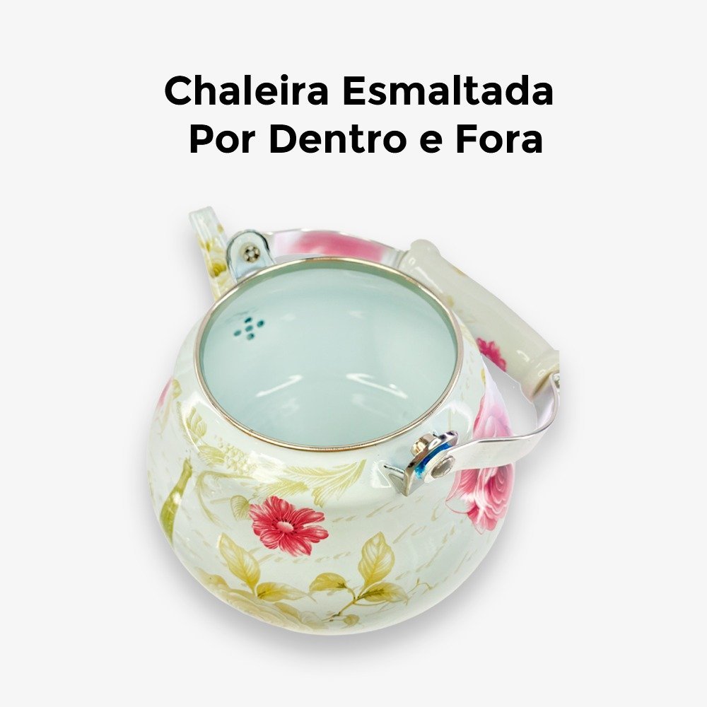 Chaleira Esmaltada Paris 2 Litros Elite - 9