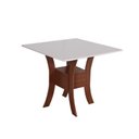 Ver imagem 3 de Conjunto Mesa Mabelly Quadrada com 4 Cadeiras Paraty - Bagum Bege Naturalle e Off