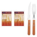 Ver imagem 1 de Jogo De Talheres Churrasco Cabo Madeira Tramontina 24 Peças