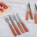 Ver imagem 3 de Jogo De Talheres Churrasco Cabo Madeira Tramontina 24 Peças