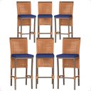 Ver imagem 1 de 6 Banqueta em Alumínio Roma Marrom Corda Náutica Tecido 10