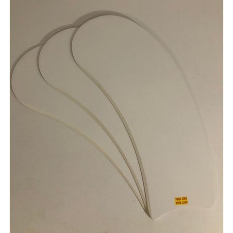 Jogo C/ 3 Pás Art Brancas Para Ventiladores de teto Univesal Mademil