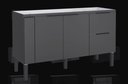 Ver imagem 2 de Gabinete de Cozinha Mdp 1,44 M – Elegância Moderna e Versatilidade:preto Fosco