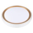 Ver imagem 1 de Plafon Led Cristal Kenle Redondo 36w Luz Ajustável Dourado