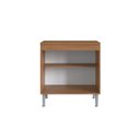 Ver imagem 3 de Balcão para Cozinha 80cm 2 Portas Athena Laranja/Freijo/Cinza
