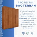 Ver imagem 7 de Guarda-Roupa 4 Portas 3 Gavetas com Pés Fenix Espresso Móveis Marrom/Cinamomo
