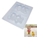 Ver imagem 1 de 2 Formas Urso Médio Coração Chocolate Confeitaria Bwb 9934