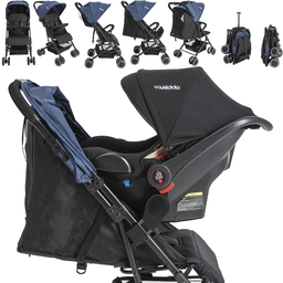 Carrinho com Bebe Conforto Base Isofix Kiddo Mascote Marinho - 3
