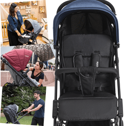 Carrinho com Bebe Conforto Base Isofix Kiddo Mascote Marinho - 4