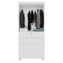 Ver imagem 4 de Guarda-roupa 2 Portas 4 Gavetas Ilhéus Espresso Móveis