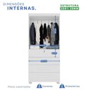 Ver imagem 5 de Guarda-roupa 2 Portas 4 Gavetas Ilhéus Espresso Móveis