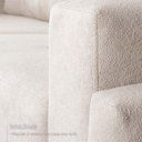 Ver imagem 5 de Sofá Living Privilege 2,15m Bouclê Off White Pés de Madeira - King House