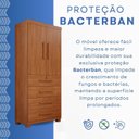 Ver imagem 6 de Guarda-Roupa 2 Portas 4 Gavetas Ilhéus Espresso Móveis Marrom/Cinamomo