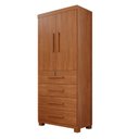Ver imagem 2 de Guarda-Roupa 2 Portas 4 Gavetas Ilhéus Espresso Móveis Marrom/Cinamomo