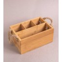 Ver imagem 3 de Porta Talheres de Bambu com Alça Natural - Oikos