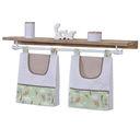 Ver imagem 2 de Porta Fralda Organizador Quarto de Bebê Menino Menina 2 Peças Varão:safari Verde